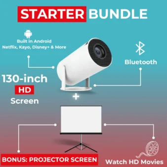 PortaView360 Pro – Ultra HD Portable Projector